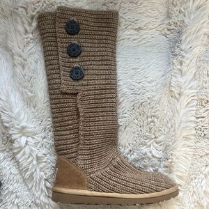 UGG Brown Crochet Boots